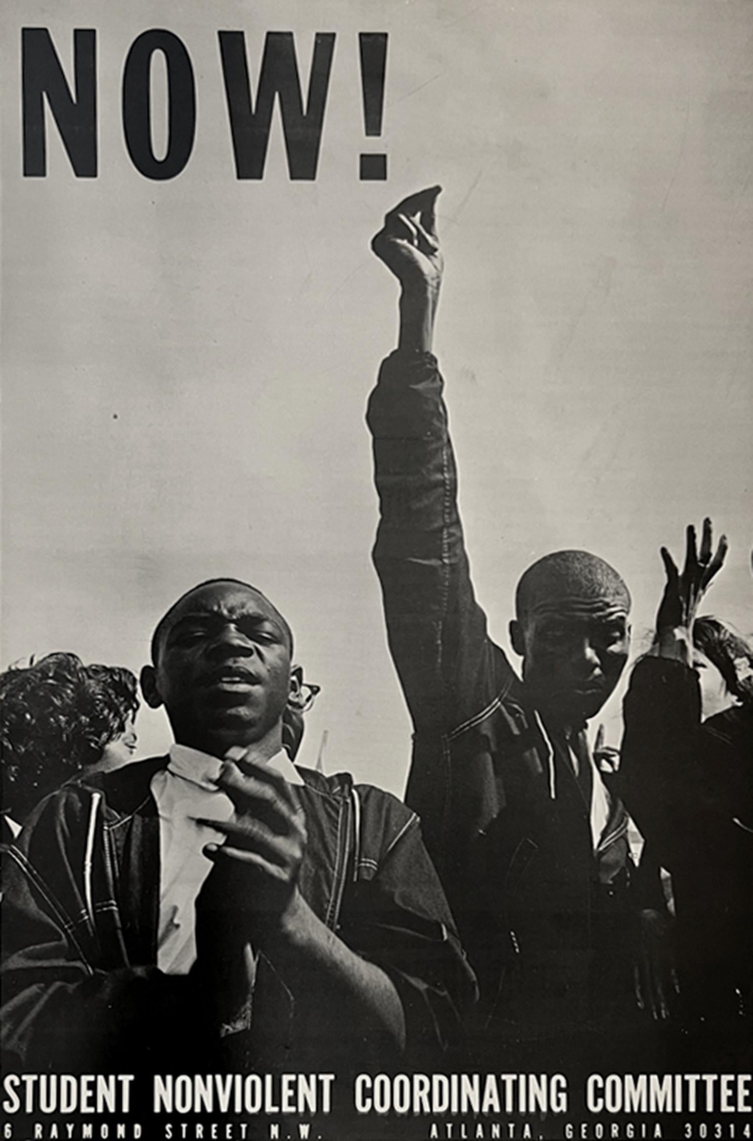 Danny Lyon Black and White Photograph – Der März am Washingtoner 28. August 1963, SNCC-Plakat