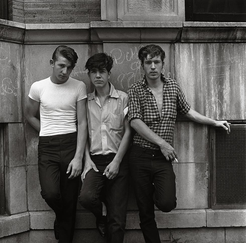 Danny Lyon Black and White Photograph - Three Young Men