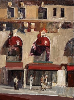 "Sombras vespertinas" de Danny McCaw (2024) Pintura urbana al óleo