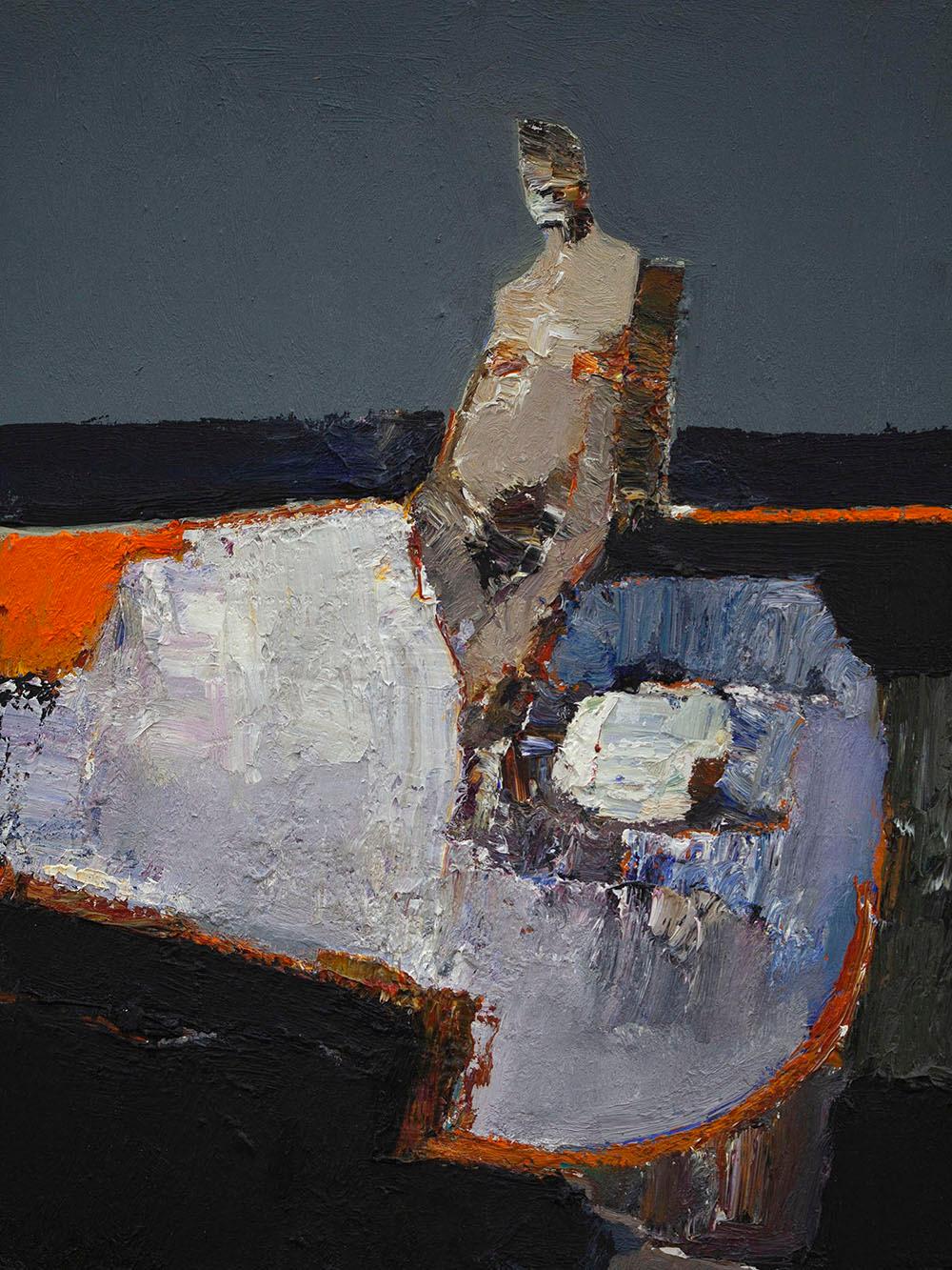 Danny McCaw Figurative Painting - At Ease