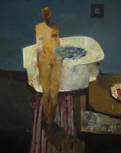 "Bañista", Pintura al óleo
