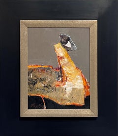 "Ecos" (2023) de Danny McCaw, Pintura al óleo original de retrato abstracto