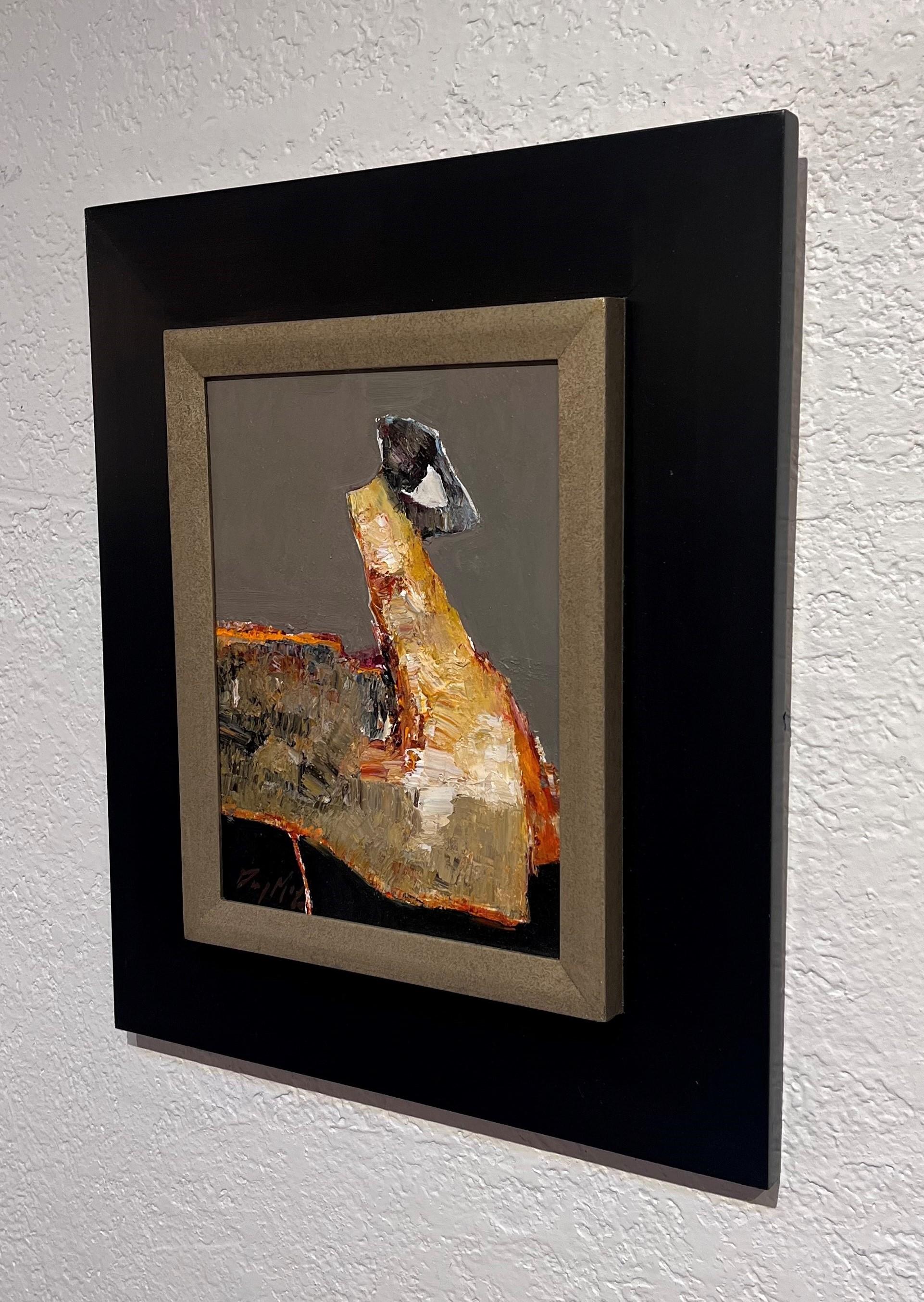 „Echoes“ (2023) von Danny McCaw, Originales abstraktes Porträt-Ölgemälde im Angebot 3