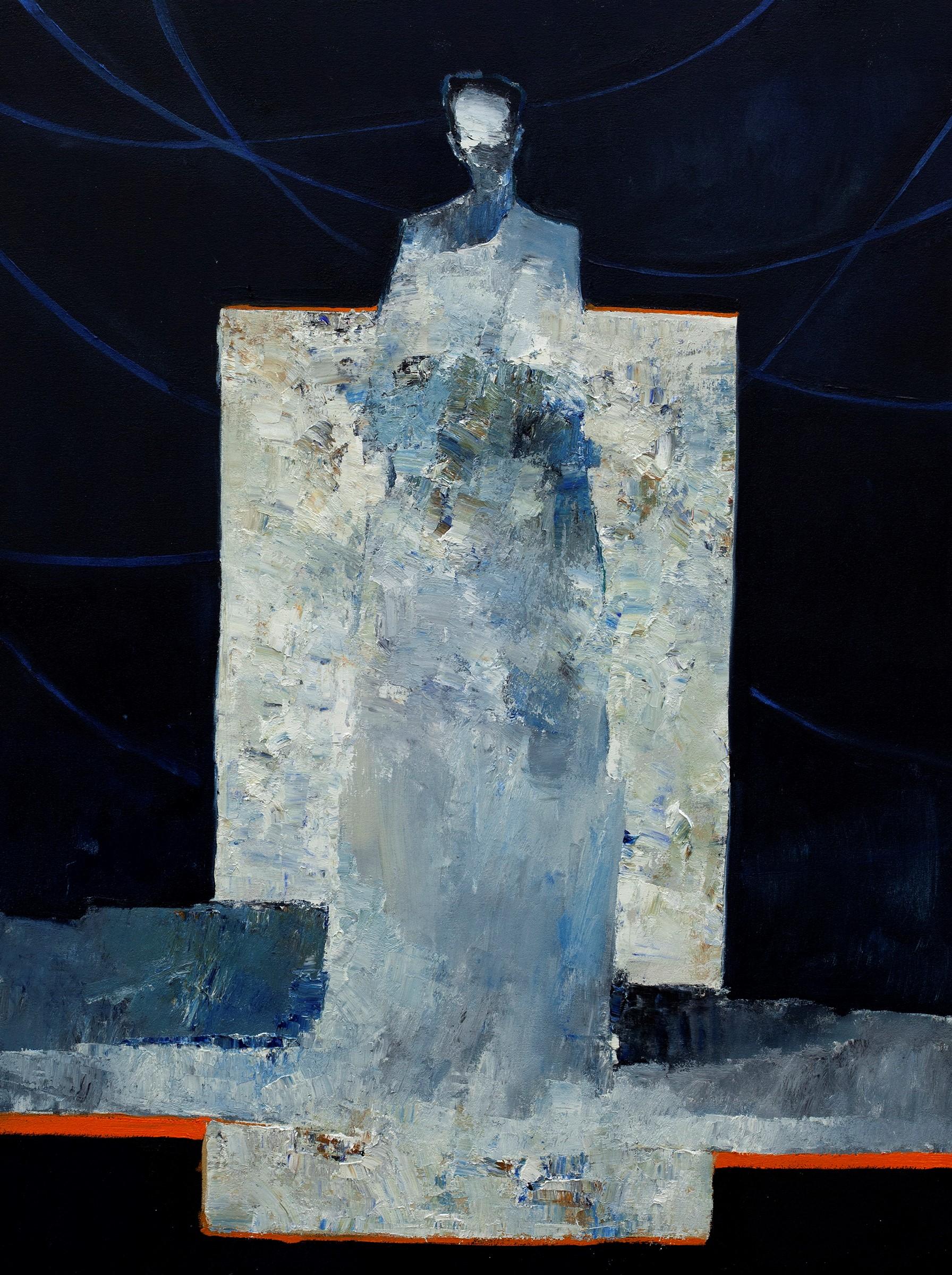 Figurative Painting Danny McCaw - La peinture à l'huile « éclairée »