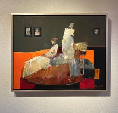 "Everyday Shapes" by Danny McCaw (2024) Abstracted Figures, Oil Painting