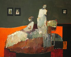"Forme quotidiane" di Danny McCaw (2024) Figure astratte, pittura a olio