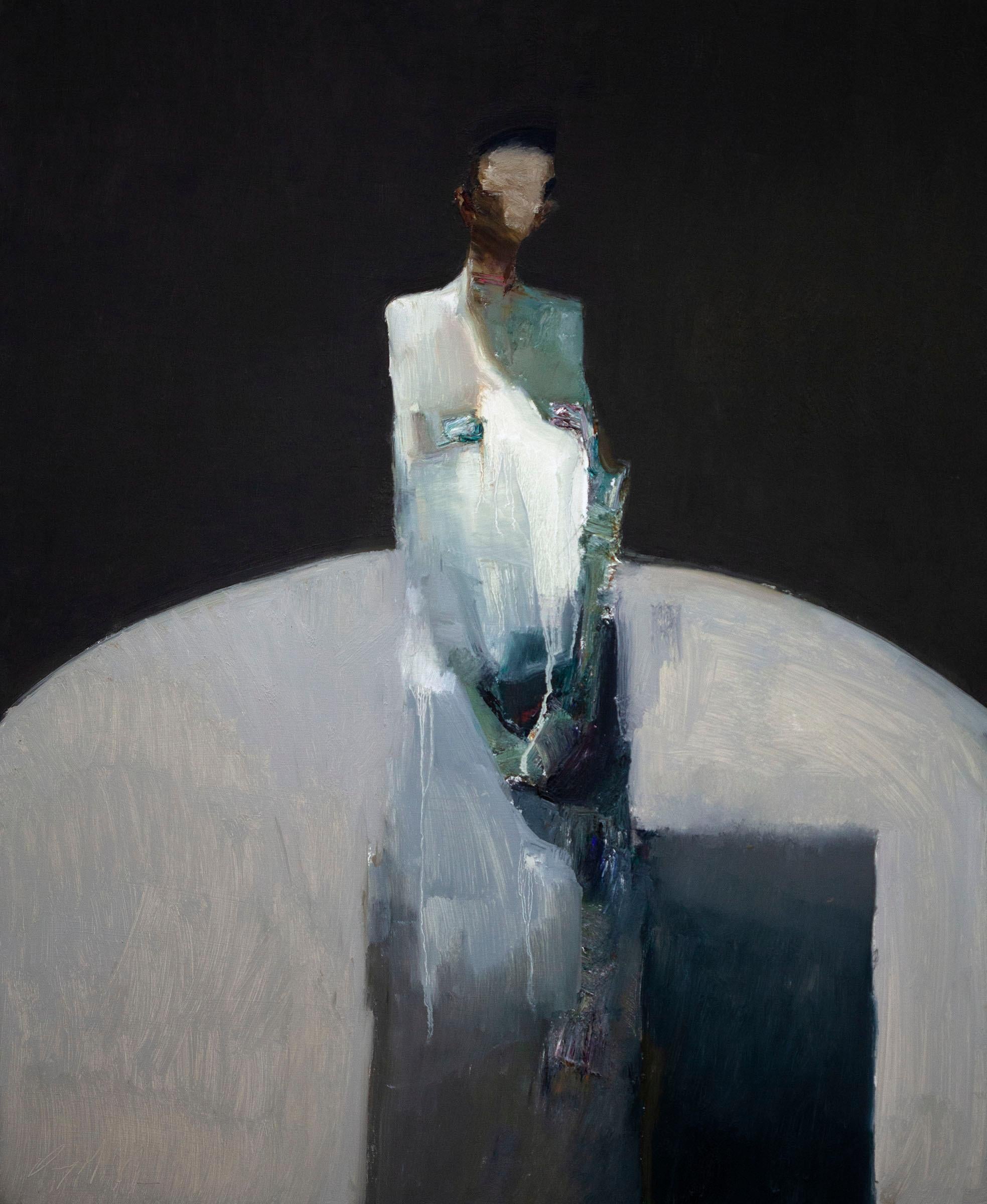 Danny McCaw Figurative Painting - "Fading Away" Oil Painting