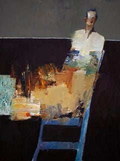 "Figure on Chair" Oil Painting