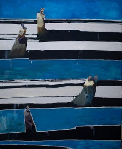 "On Separate Planes" Oil Painting