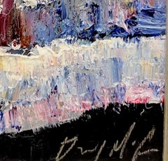 "Red Line" (2024) By Danny McCaw, Original Abstract Portrait Oil Painting