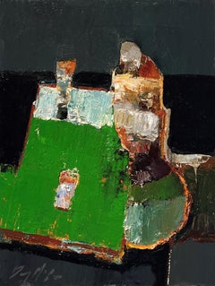 "Asiento a la mesa" de Danny McCaw (2024) Figura abstracta, Pintura al óleo