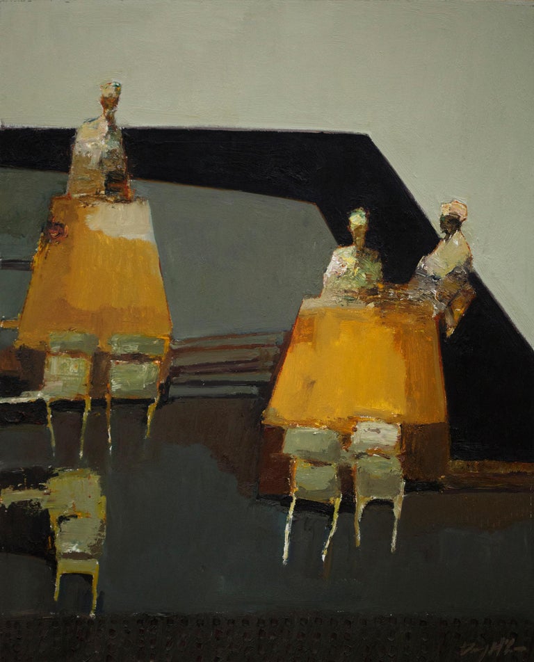 Danny McCaw Figurative Painting - Shapes, Oil Painting