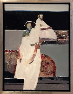 "Shaping Landscapes" di Danny McCaw (2024) Figure astratte, pittura a olio