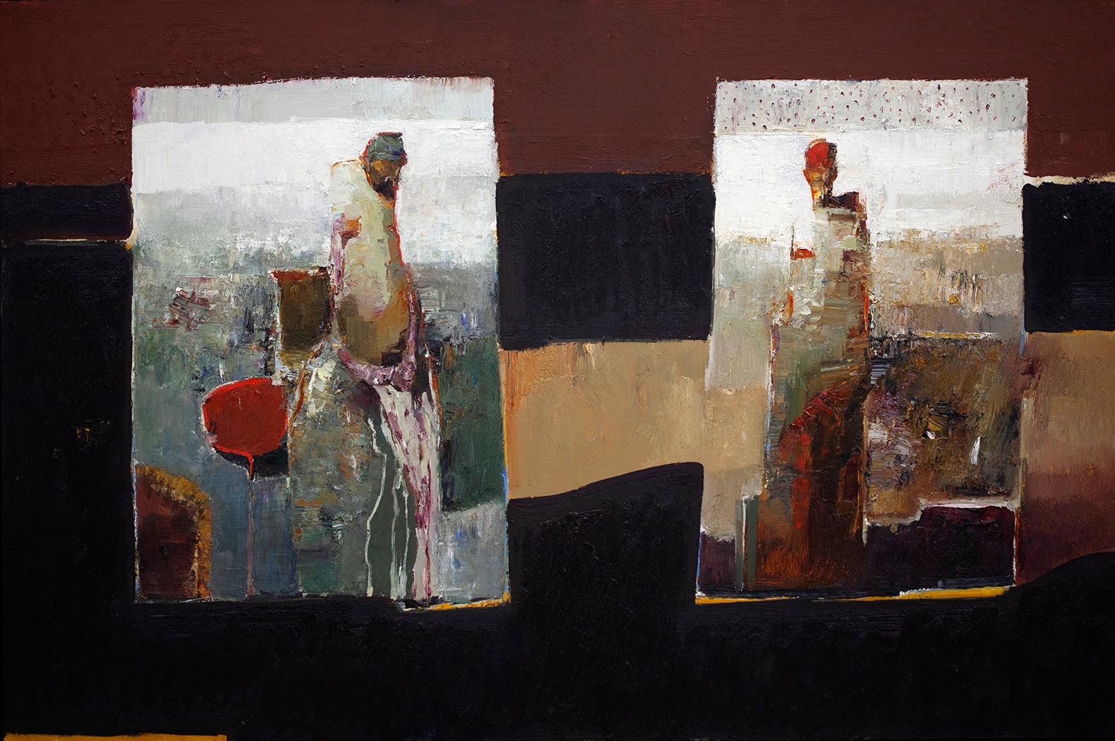 Danny McCaw Figurative Painting - Shared Thoughts