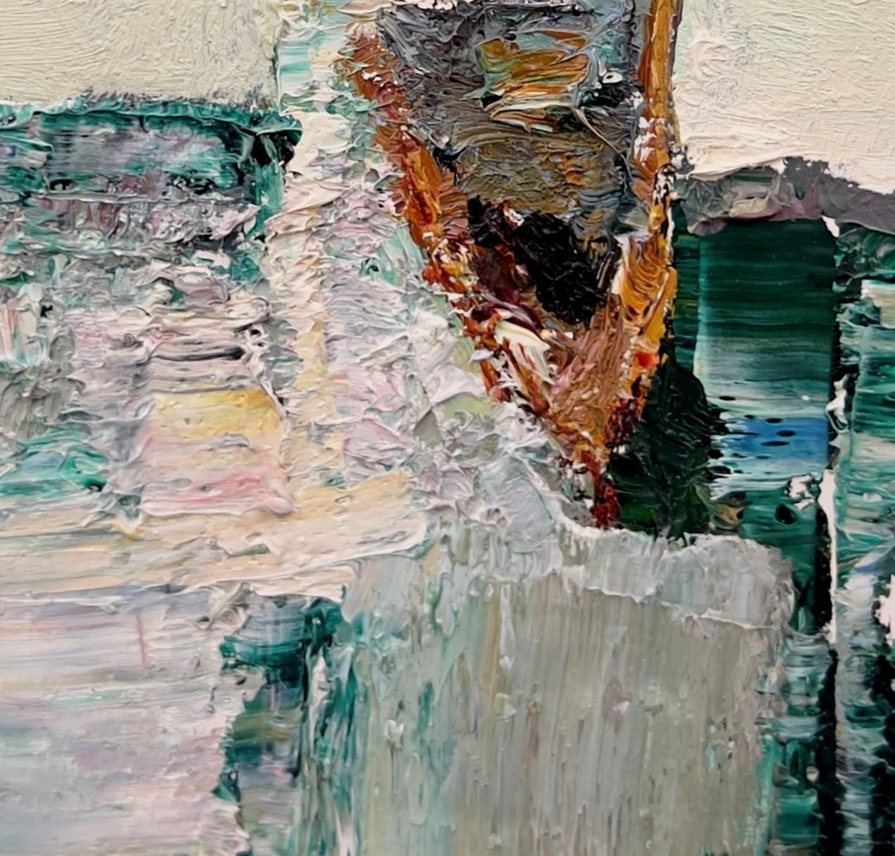 „Thick to Thin“ (2024) von Danny McCaw, Original abstraktes Porträt-Ölgemälde im Angebot 3