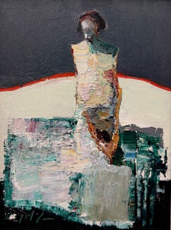 "Thick to Thin" (2024) By Danny McCaw, Original Abstract Portrait Oil Painting