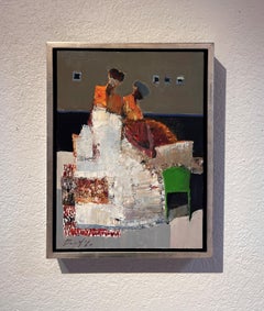 "Pensamientos cálidos" de Danny McCaw (2024) Figuras abstractas, Pintura al óleo