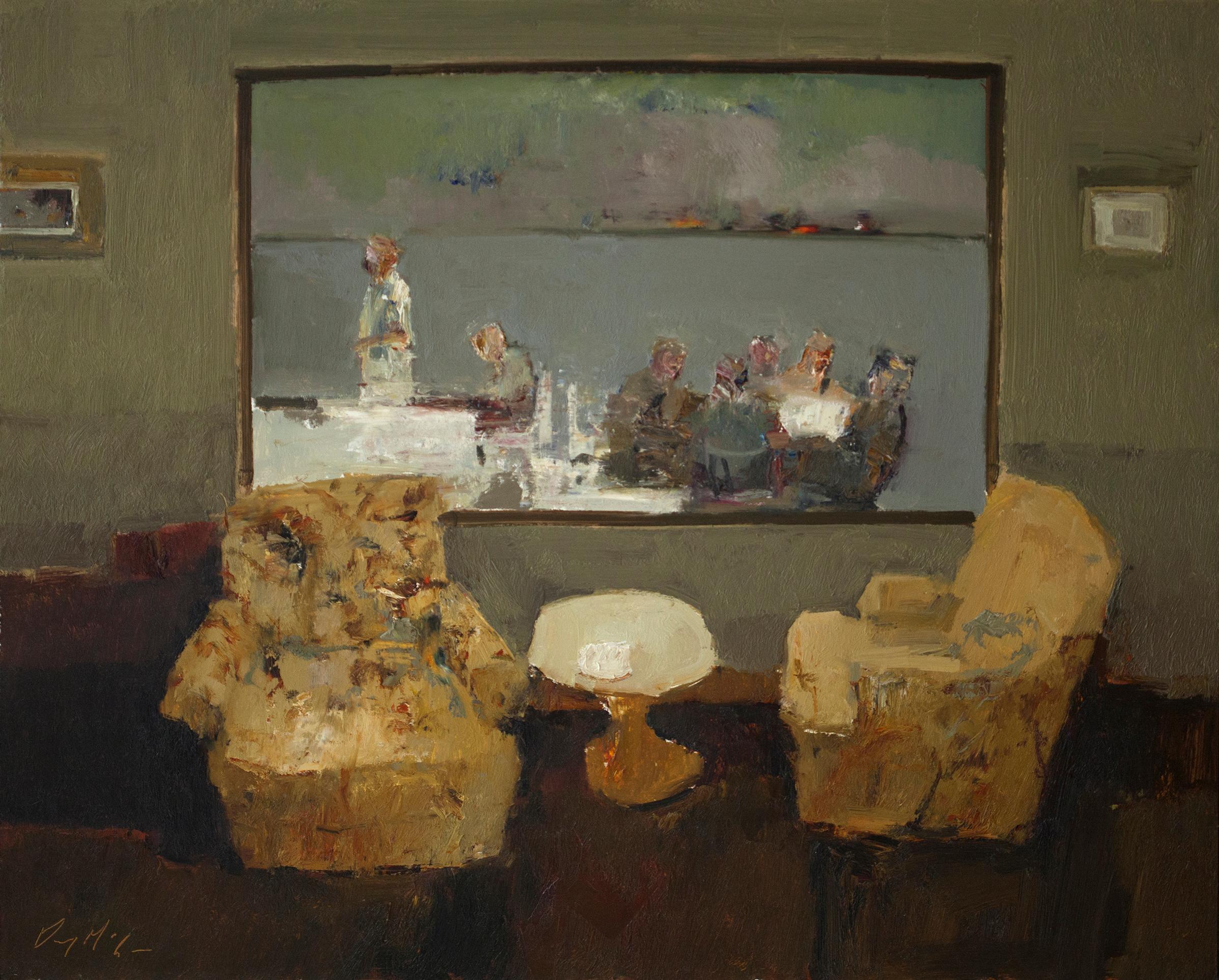 Window Seat, Oil Painting