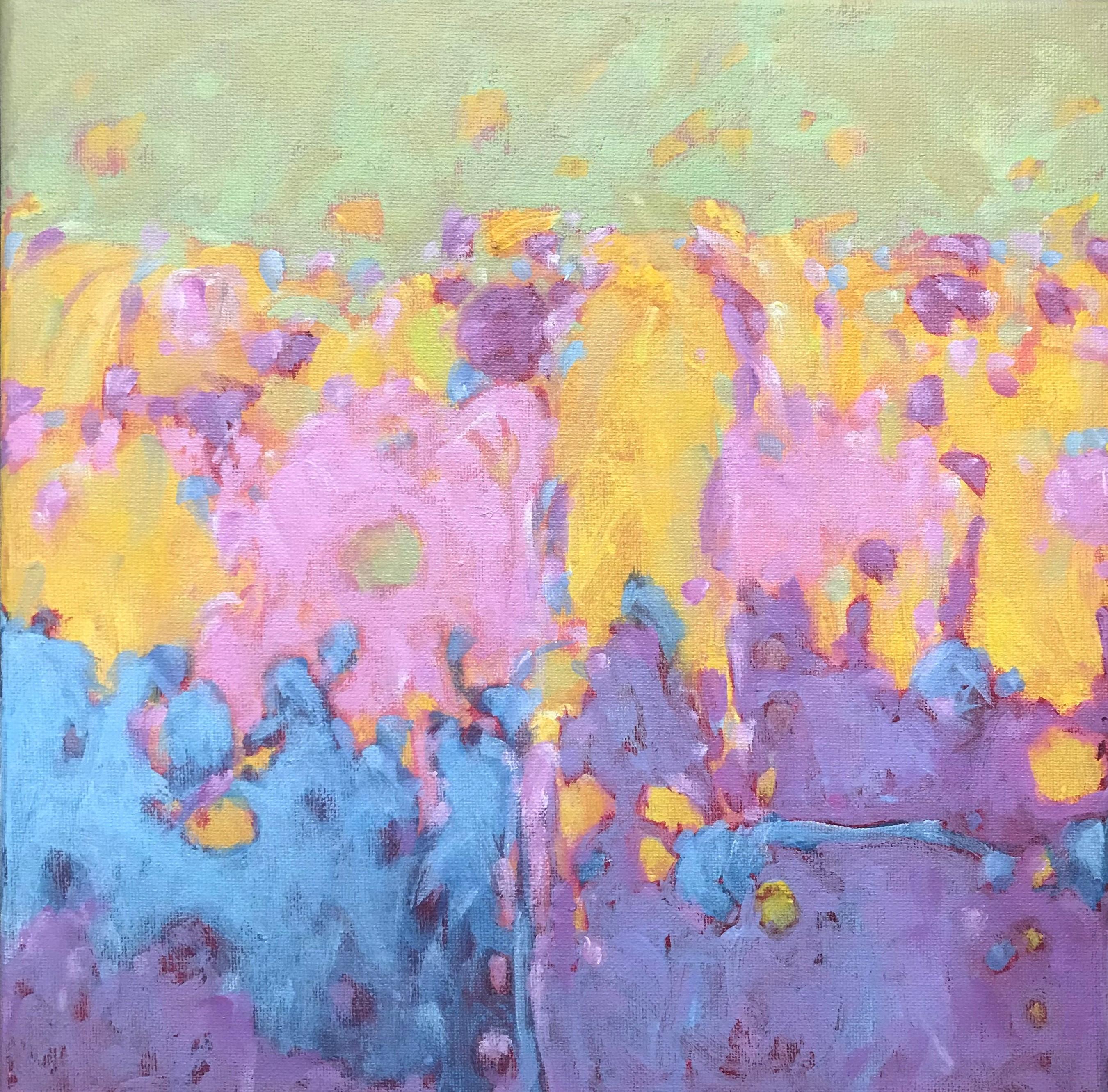 Danny Morgan Abstract Painting - Soft Dream : oil painting on canvas