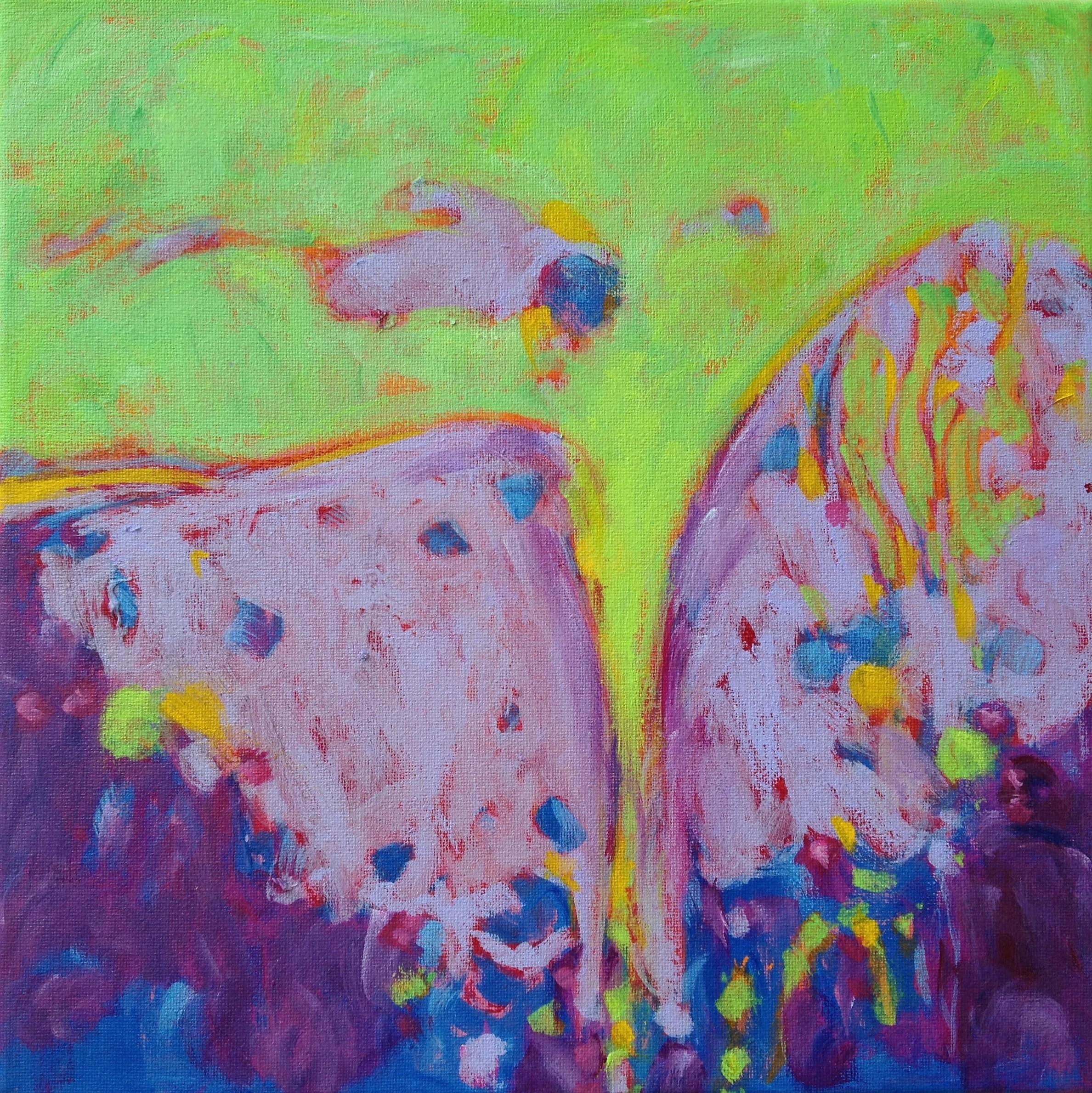 Danny Morgan Abstract Painting - Tropical Candy #3 : Abstract acrylic painting