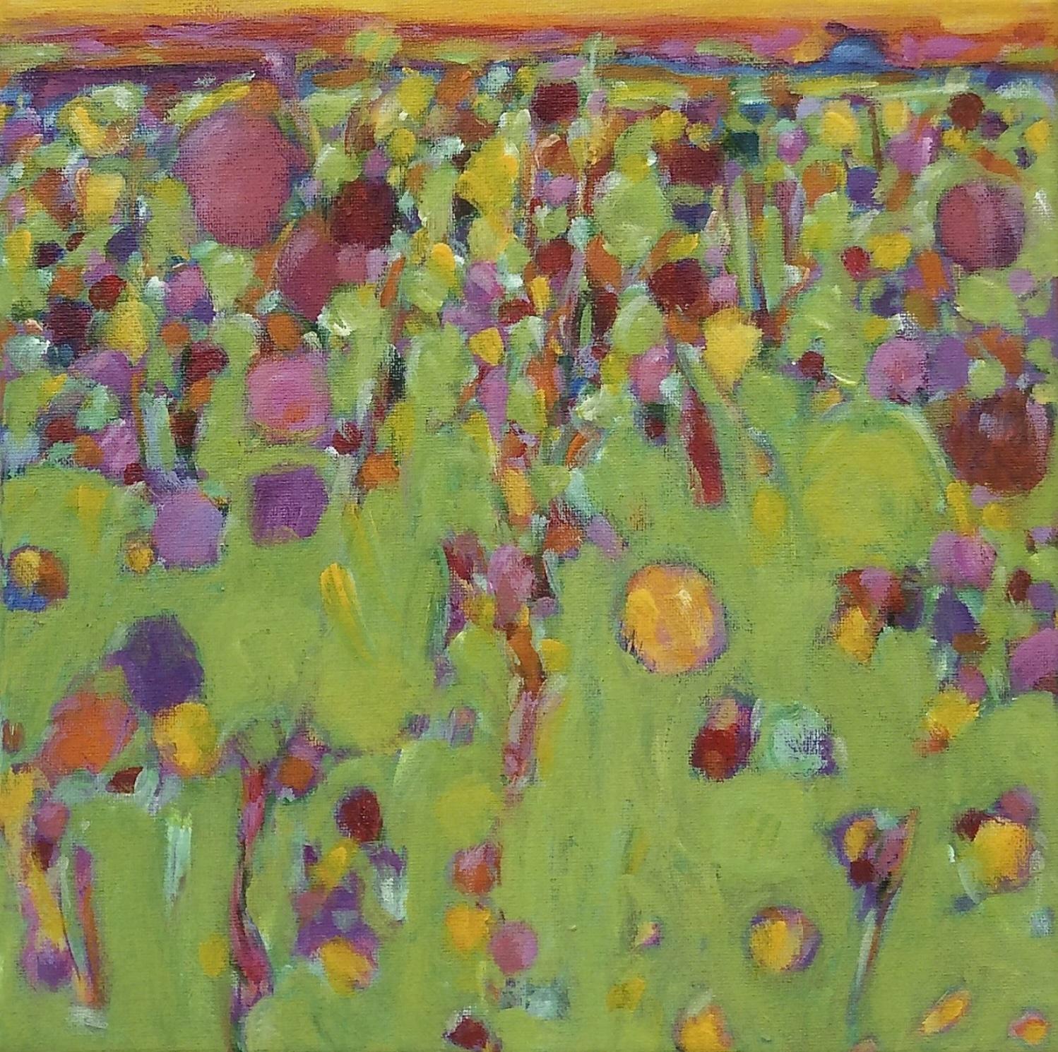 Danny Morgan Abstract Painting – Vert Jour : Abstrakte Acrylmalerei