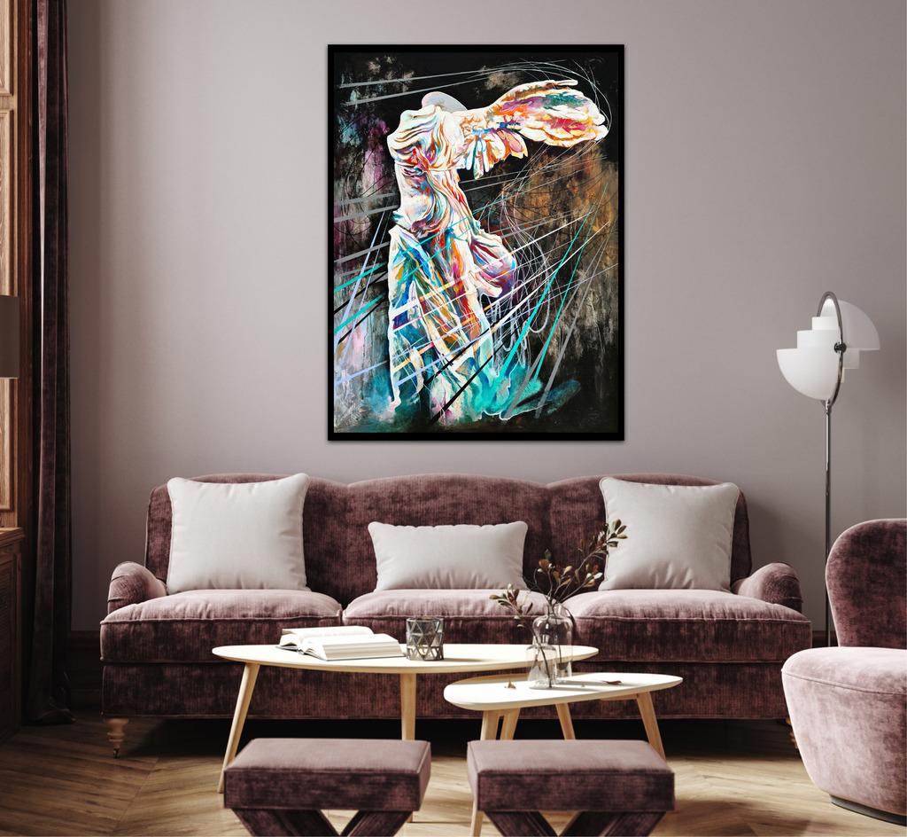 Un obélisque pour un ange de la victoire - Painting de Danny O'Connor