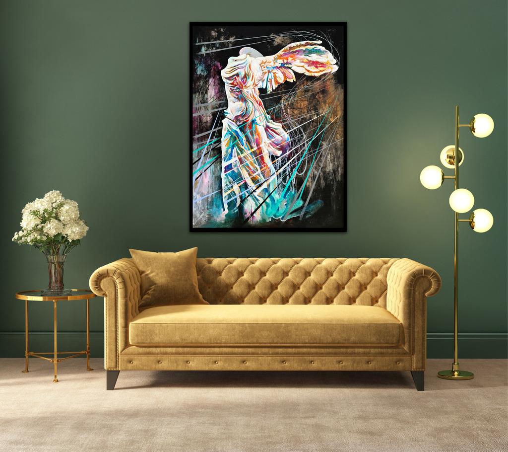 Un obélisque pour un ange de la victoire - Contemporain Painting par Danny O'Connor