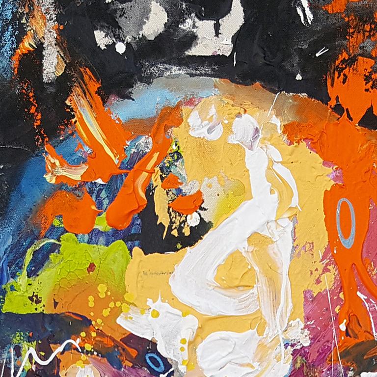 Basquiat - 21° secolo, Pittura contemporanea, Ritratto moderno in vendita 1