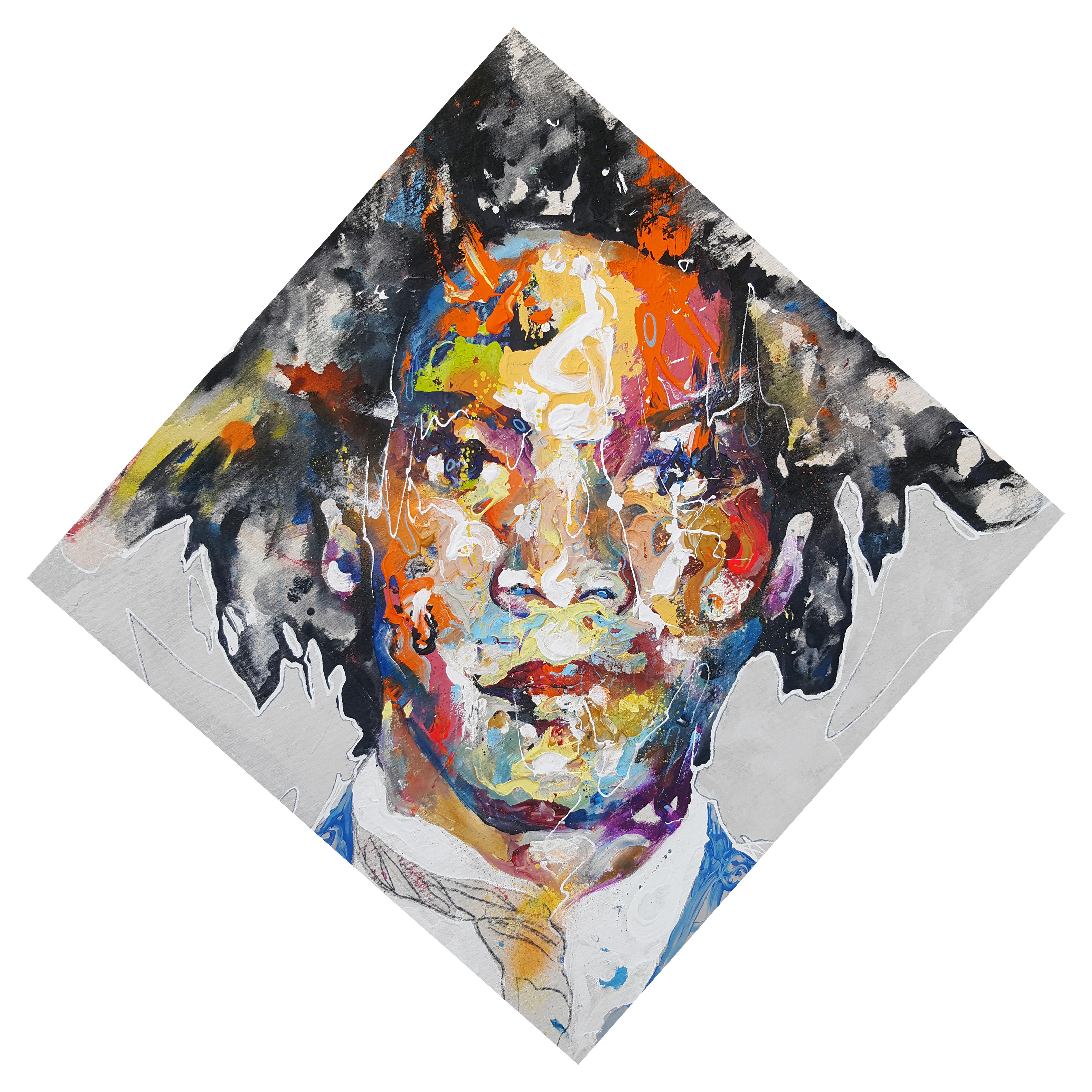 Danny O'Connor Portrait Painting - Basquiat - 21st Century, Contemporary Painting, Modern Portrait