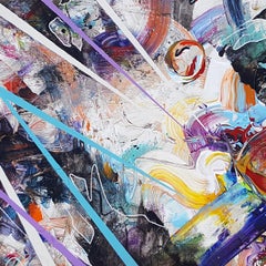 Come l'acqua scorre intorno alle rocce - 21° secolo, Pittura contemporanea, Ritratto moderno