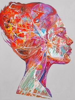 Mesmerizing Mechanics - 21st Century, Contemporary Painting, Modern Portrait