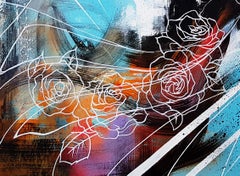 Zeitgenössisches Gemälde, Graffiti, Mixed Media, „Out of Sight“ – 21. Jahrhundert