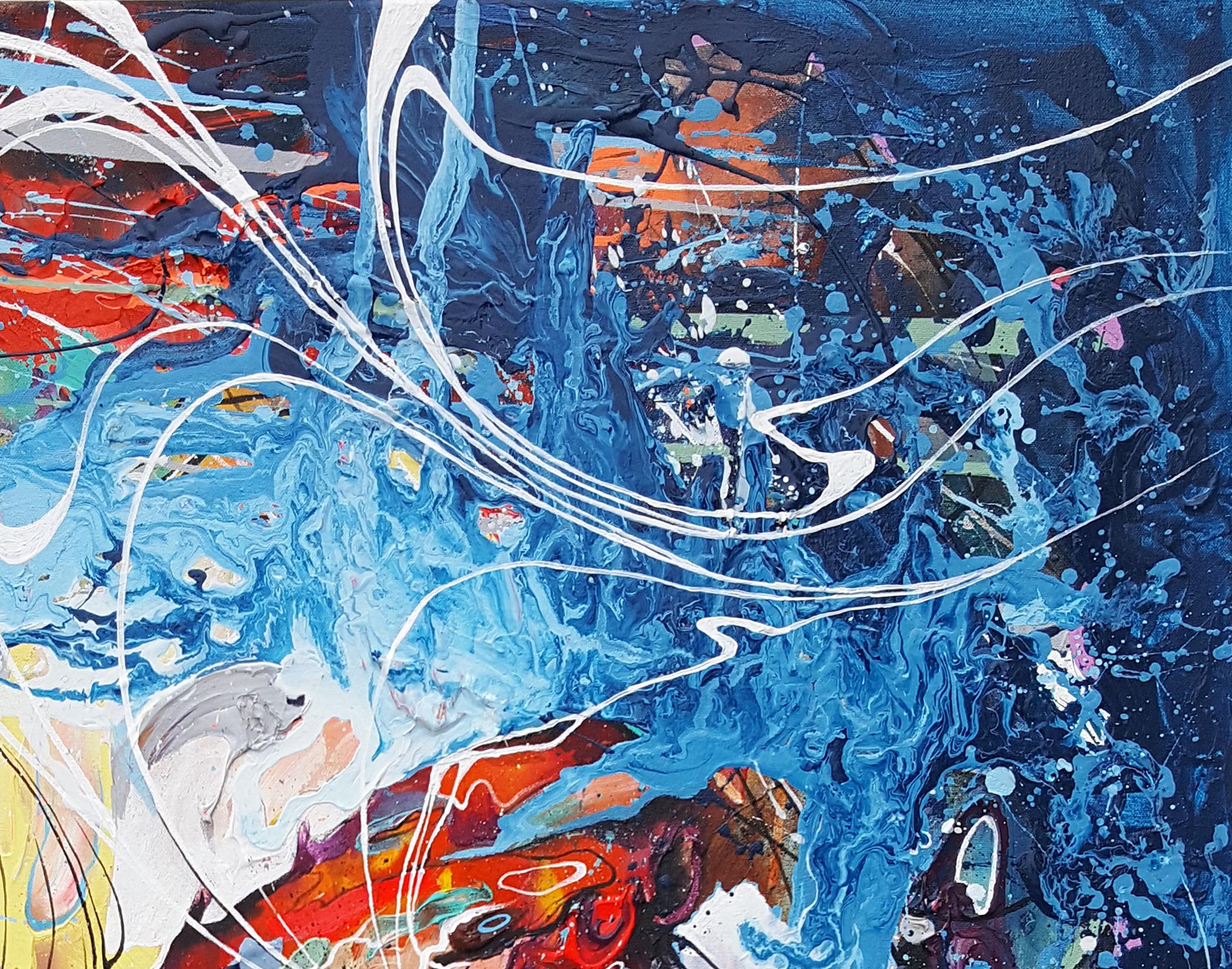 Lei si sente come l'oceano - 21° secolo, Pittura contemporanea, Ritratto moderno - Painting Contemporaneo di Danny O'Connor