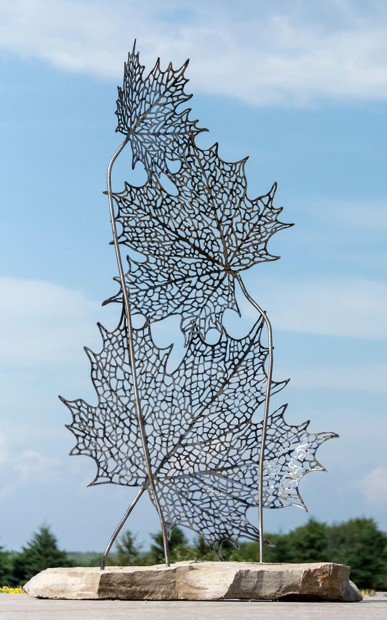Proud to be Canadian No 1 - scultura contemporanea, figurativa, in acciaio, all'aperto - Sculpture di Danny Perkins