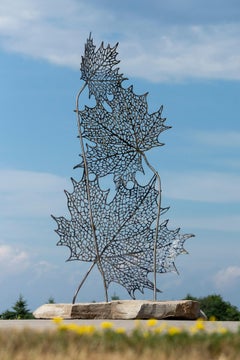Orgoglioso di essere il numero 1 in Canada - Scultura contemporanea in acciaio e pietra per esterni (dal 2010)