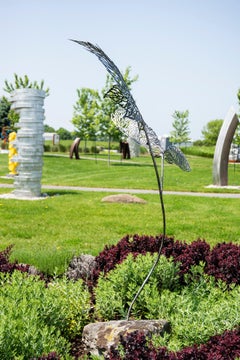 Proud to be Canadian No 2 (Maple Keys) - figurative, steel, outdoor sculpture