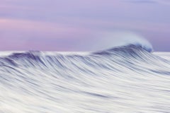 "In the Deep" Lavender Large Scale Abstract Color Photograph, Waterscape Wave