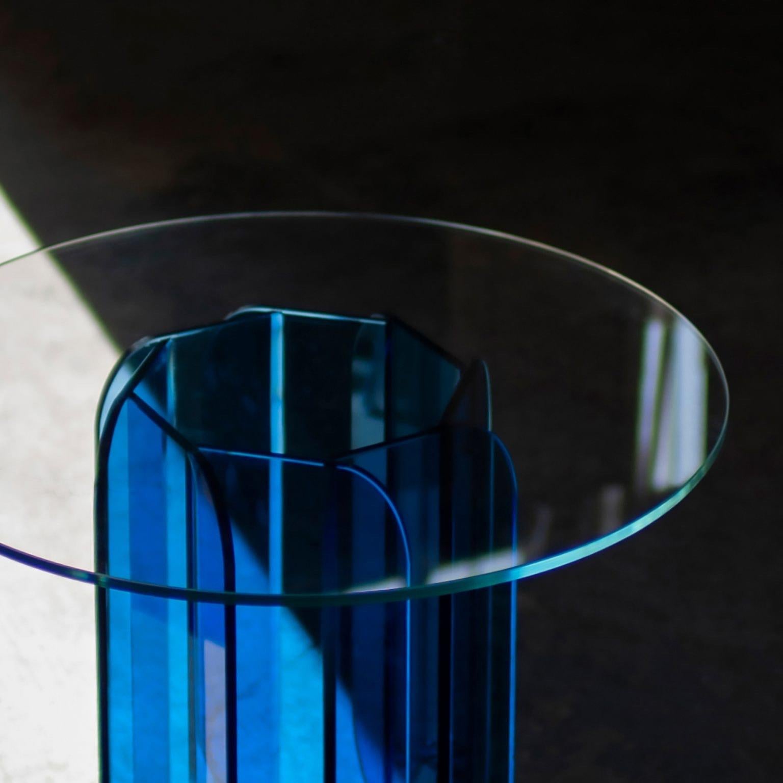 Post-Modern Danse 68 Blue Coffee Table by VUUN ITALIA For Sale