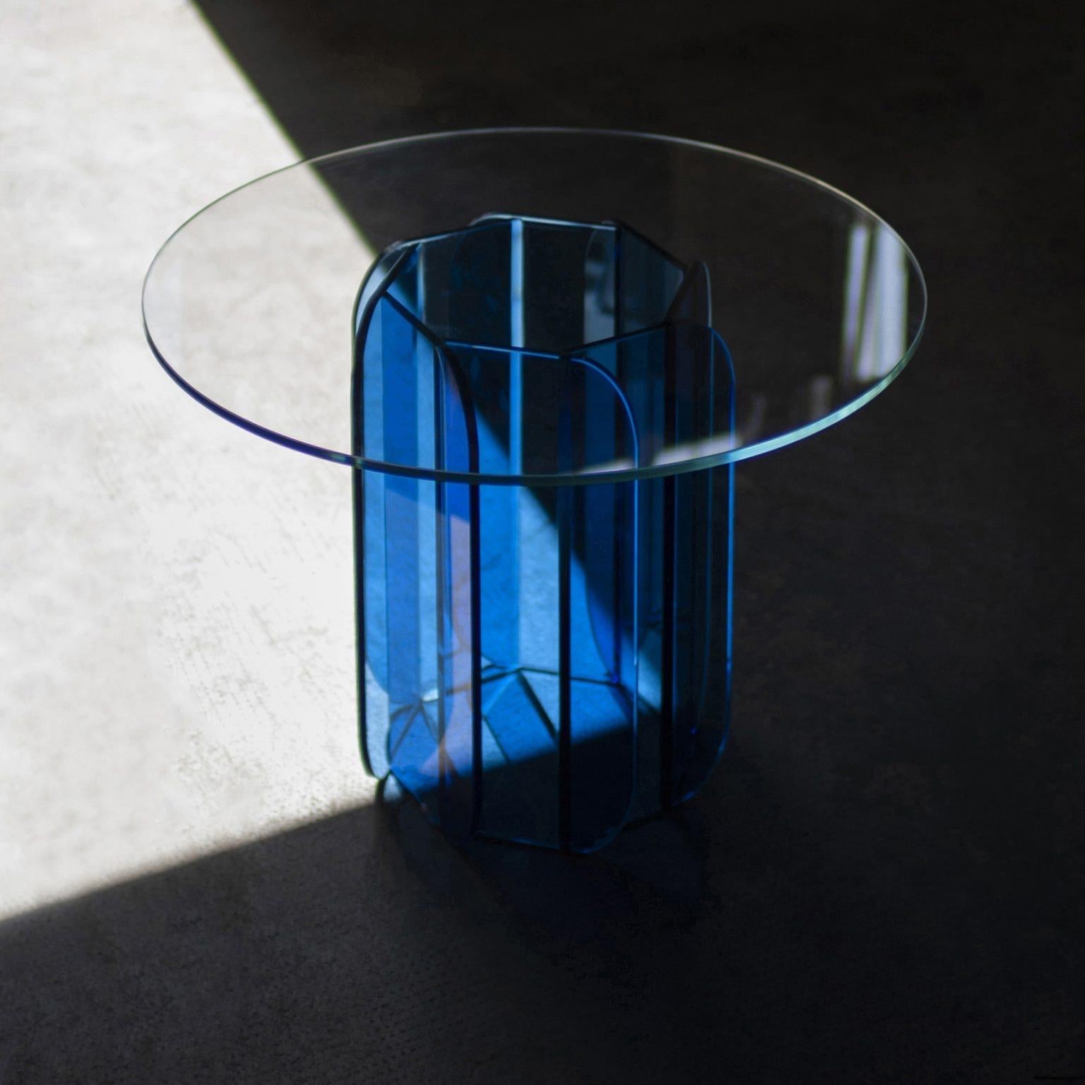 Italian Danse 68 Blue Coffee Table by VUUN ITALIA For Sale