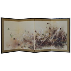 Danse, Hand Painted Nihonga Screen