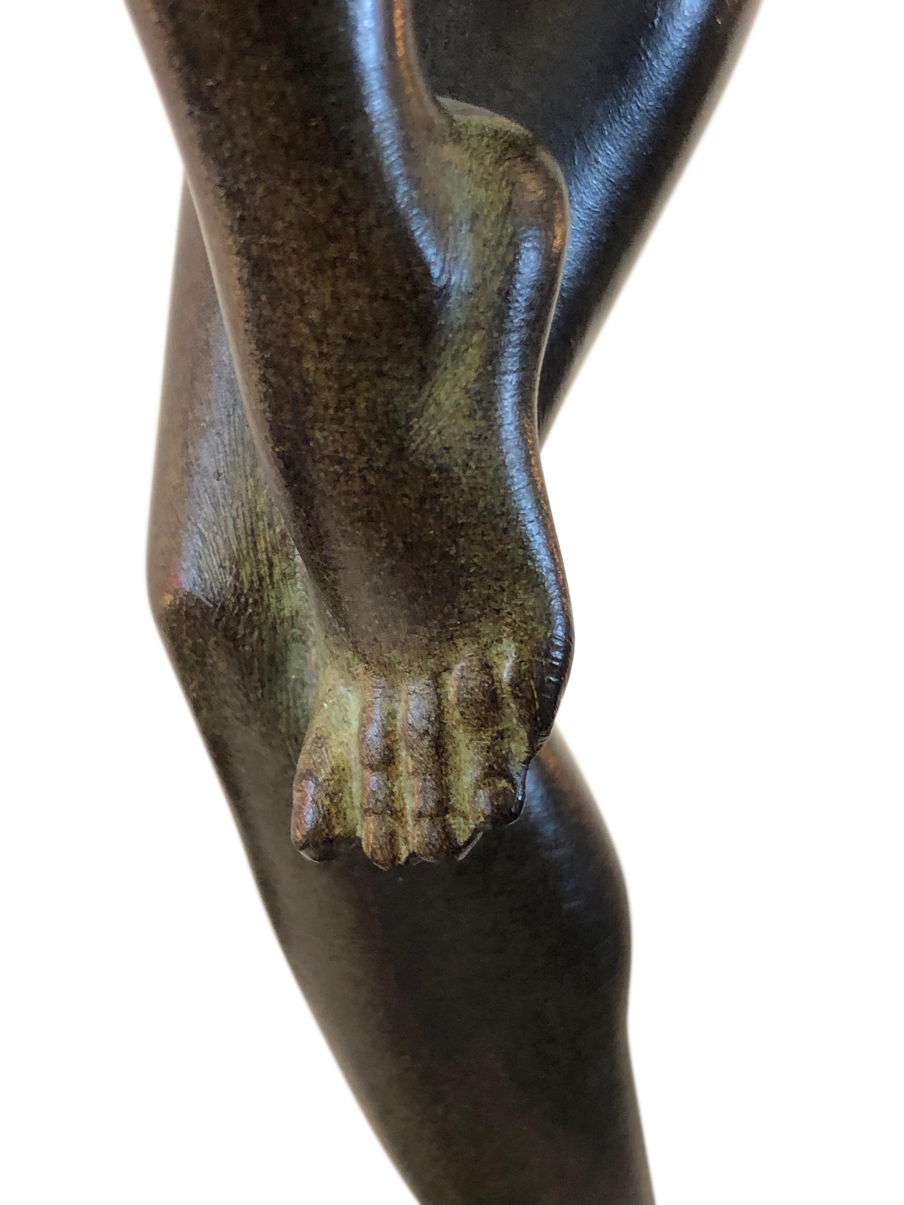 Sculpture française « Danseuse Aux Boules » en étain de Denis de Max Le Verrier 3