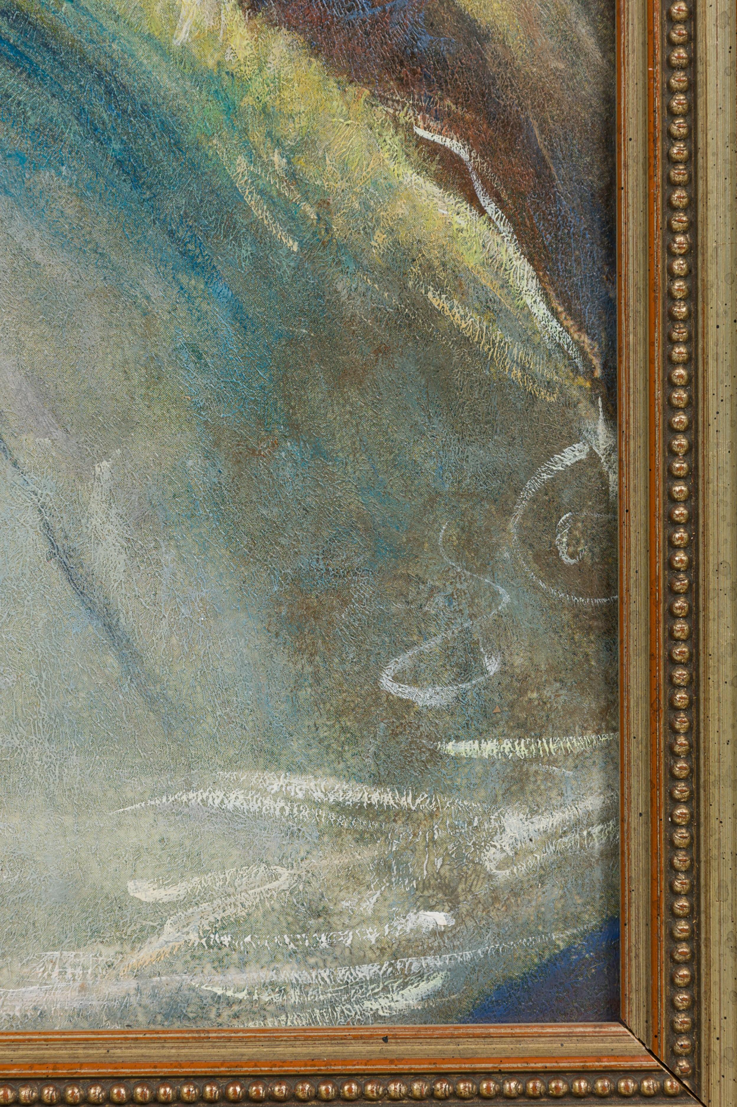 Hand-Painted Danseuse Ballerinas Painting For Sale