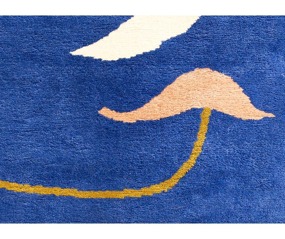 French Joan Miro, Artistic Rug, Danseuse Espagnole For Sale