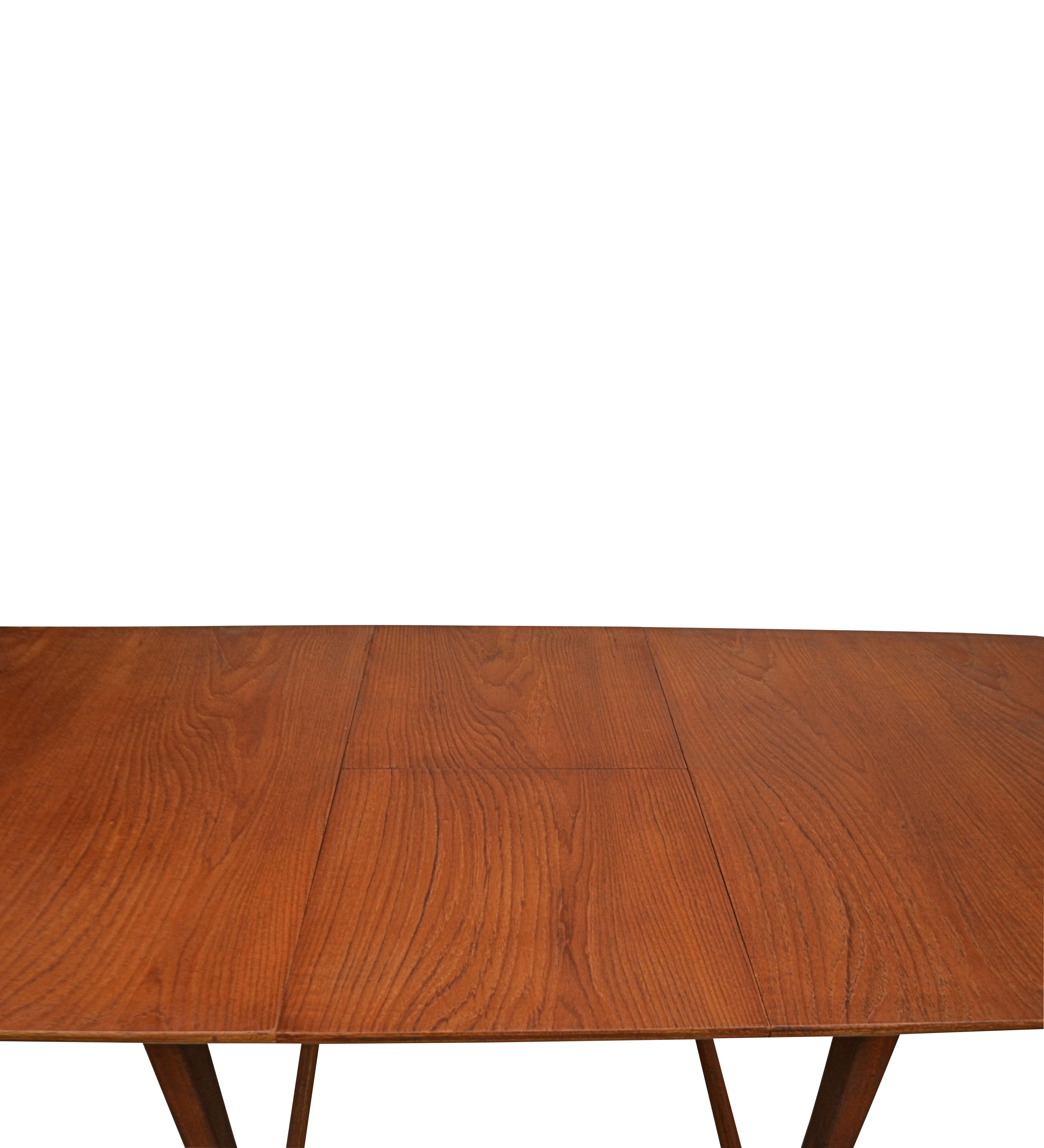 Dansih Design Teak Extendable Dining Table with Sledge Legs 5