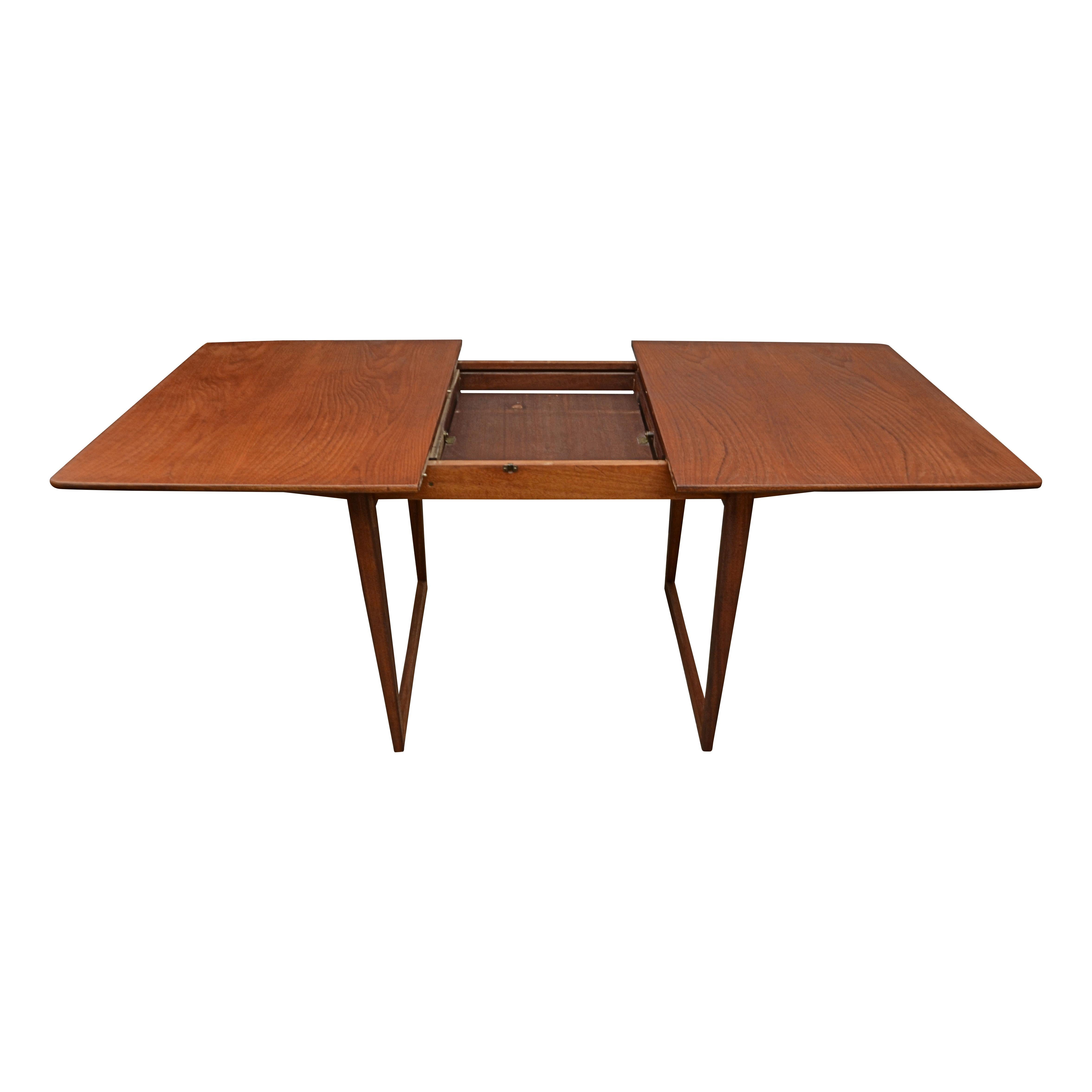 Dansih Design Teak Extendable Dining Table with Sledge Legs 1