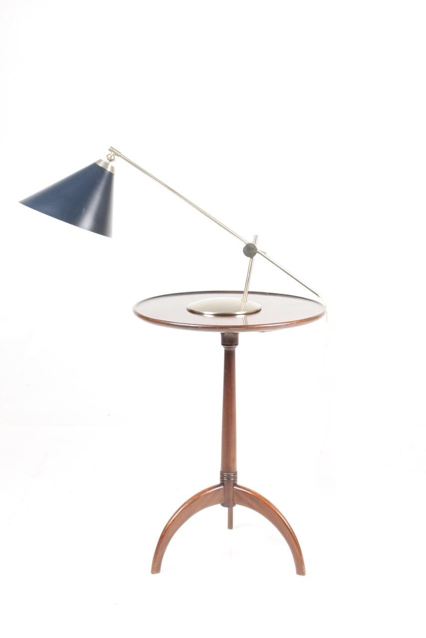 Danish Midcentury Table Lamp in Chromed Metal by Povl Dinesen 5