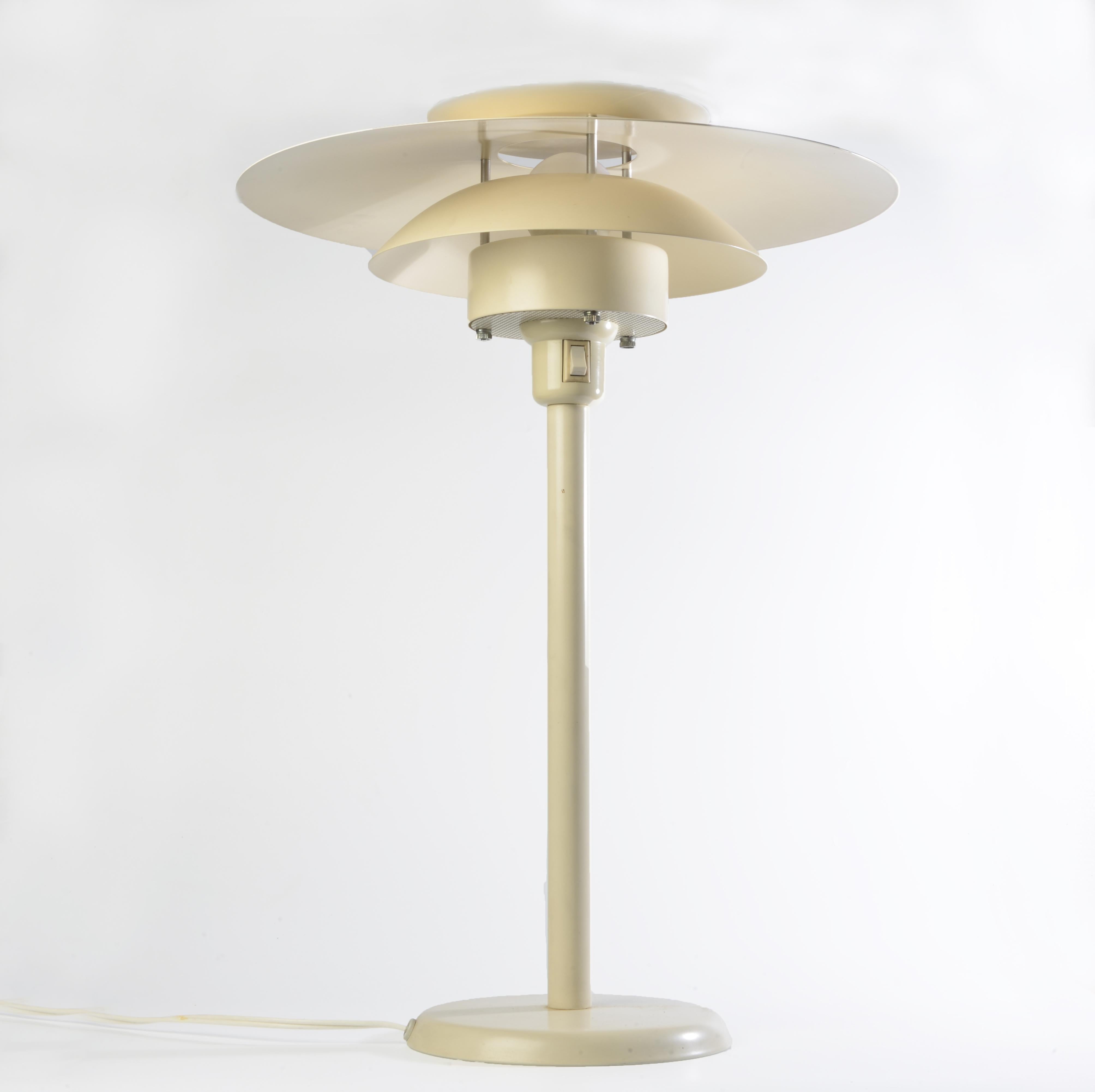 Lacquered Dansih Table Lamp by Simon Henningsen