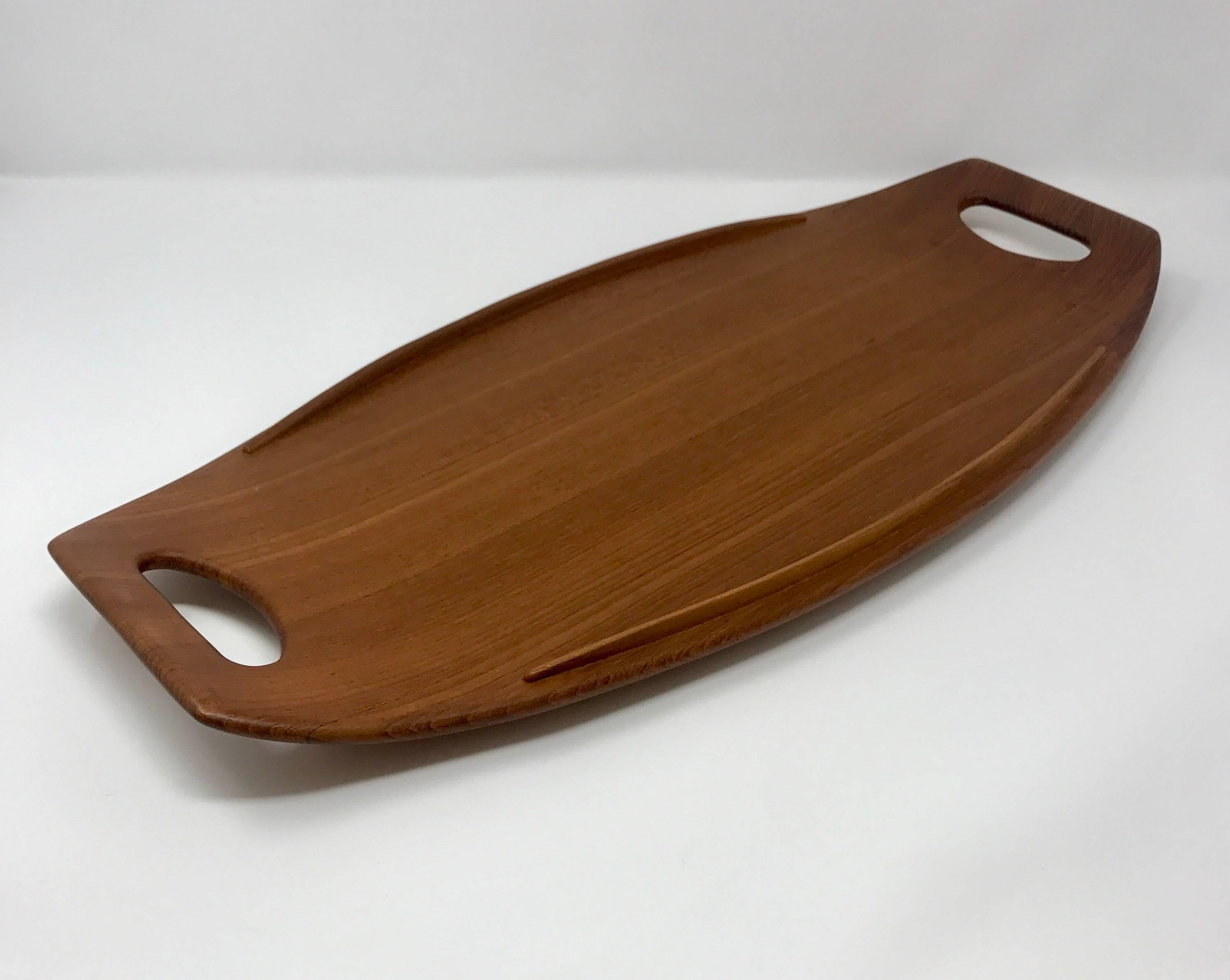 Scandinavian Modern Dansk 801 Teak Serving Tray by Jens Quistgaard For Sale