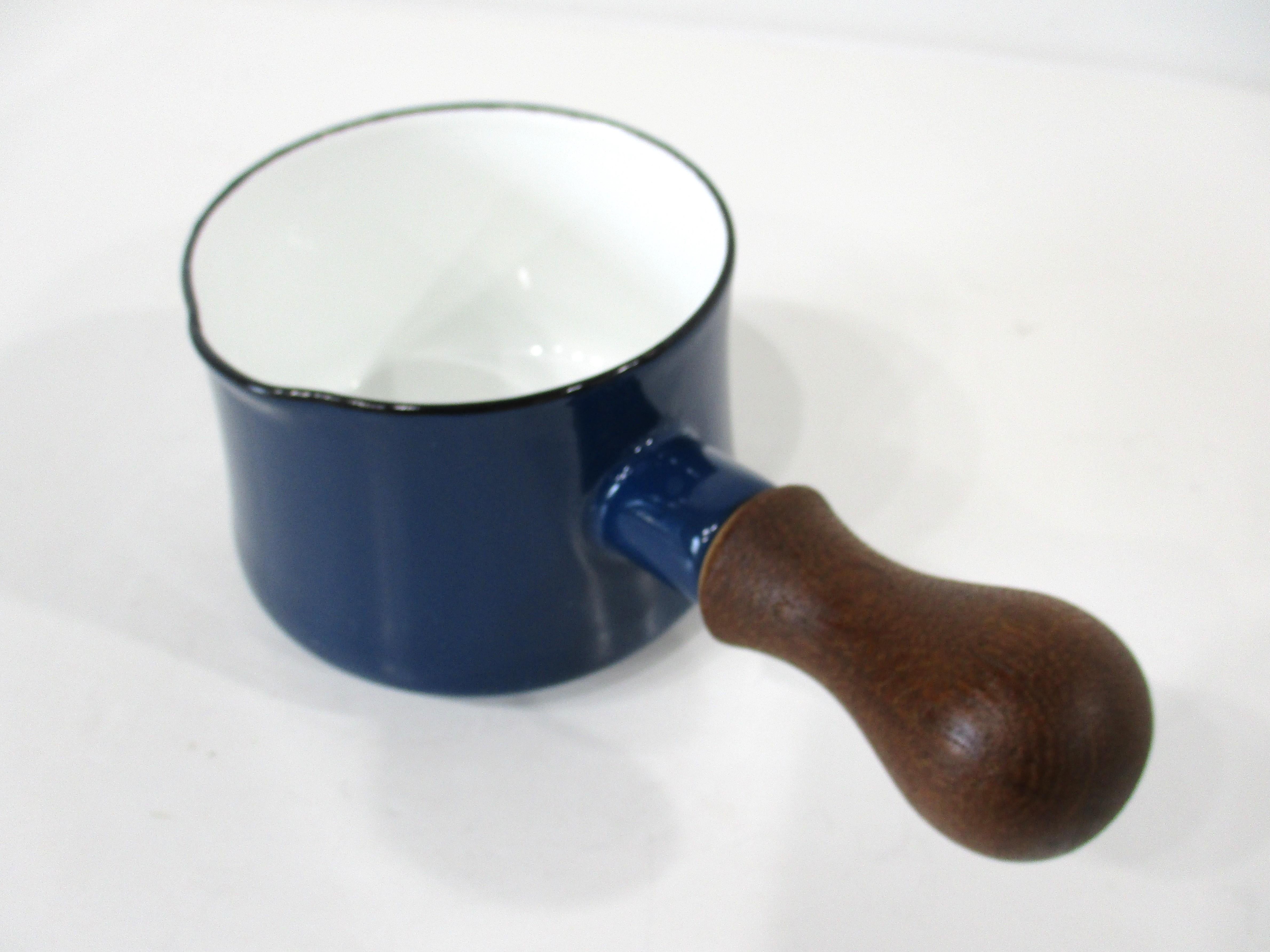 Mid-Century Modern Dansk Blue Kobenstyle Sauce Butter Pot by Jens Quistgaard Denmark For Sale