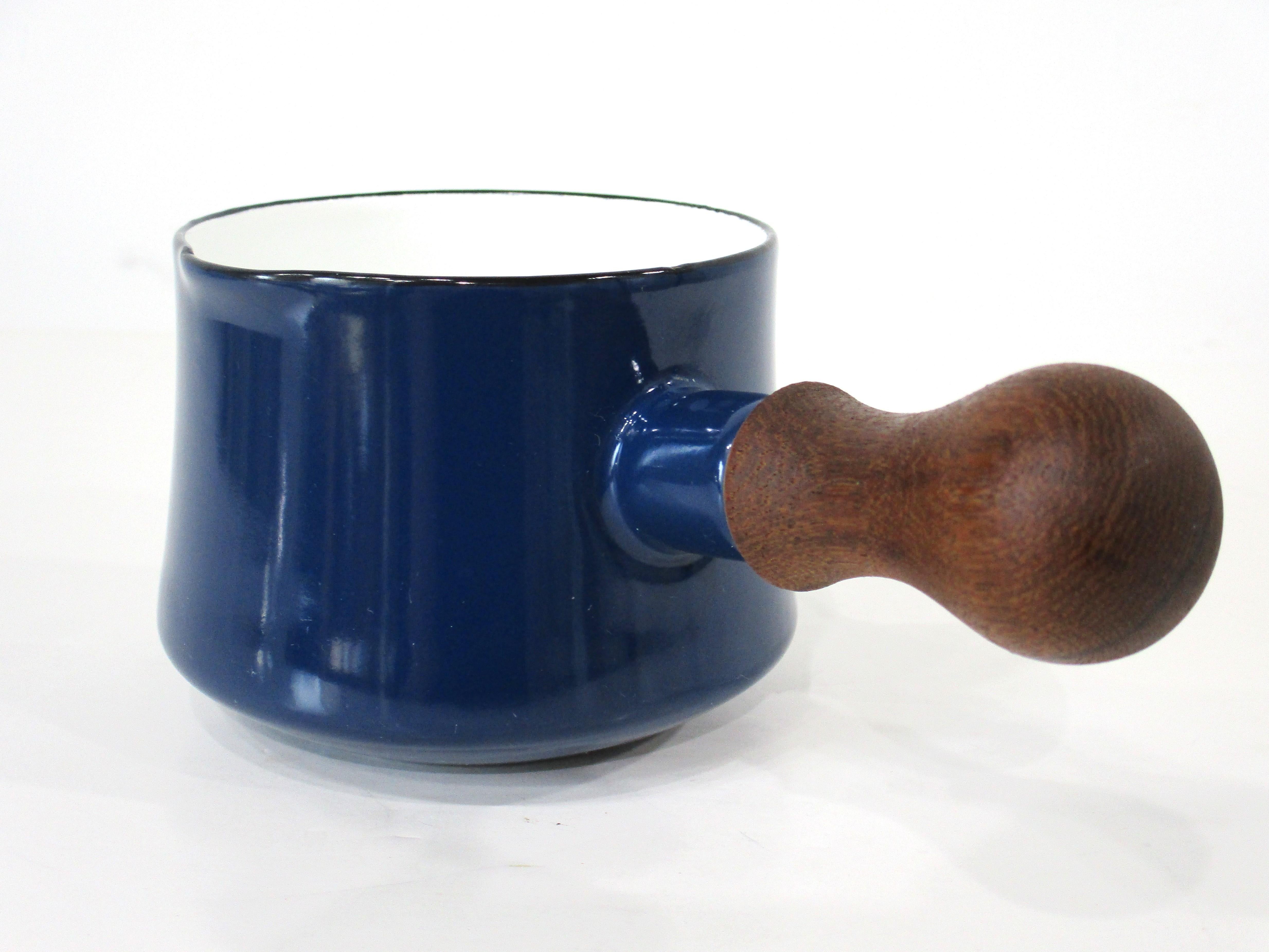 Danish Dansk Blue Kobenstyle Sauce Butter Pot by Jens Quistgaard Denmark For Sale